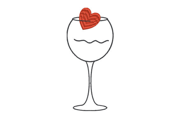 Heart and Wineglass: A Romantic Embroidery Review