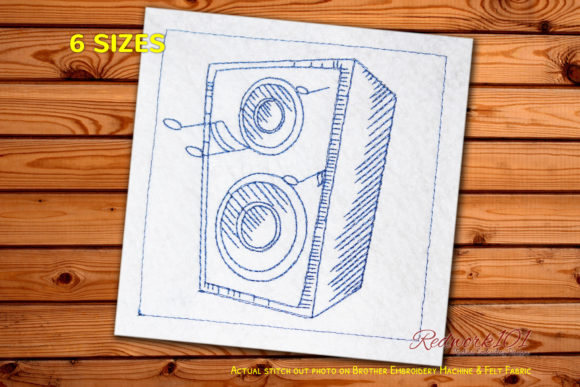 Music Speaker Redwork: A Craft Fair Review