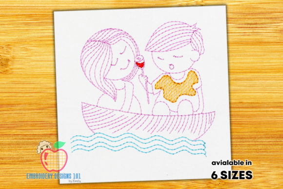 Review: Boy Propose Girl with Rose Quick Stitch Design