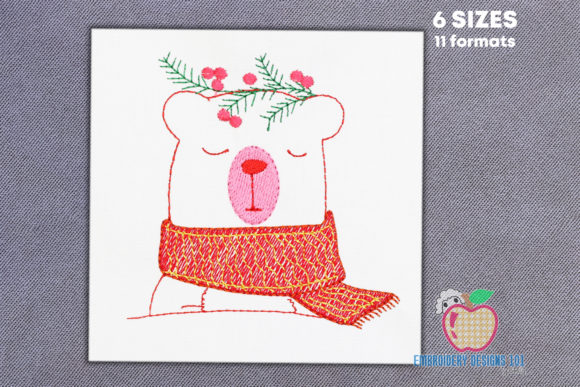 Review: Cartoon Bear Wearing Scarf Sketch for Gifts