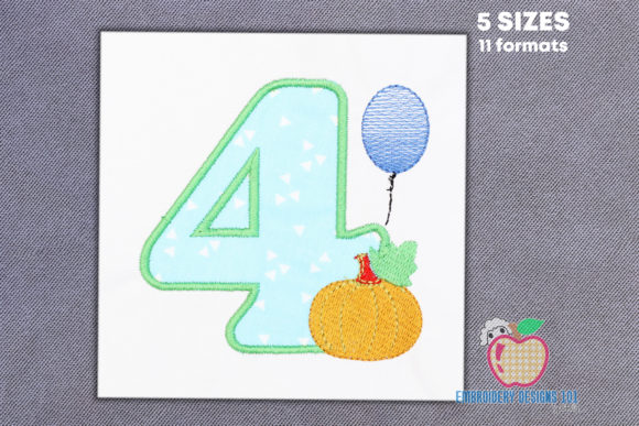 Reviewing Fourth Birthday with Fall Pumpkin Design