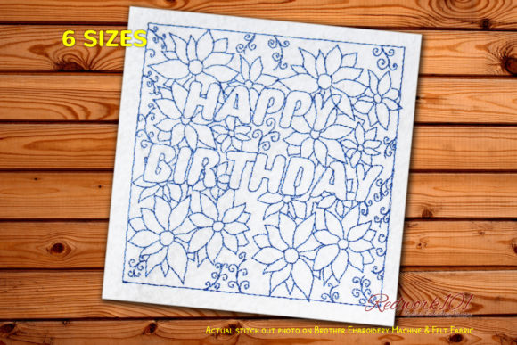 Reviewing Happy Birthday with Flowers Pattern for Holiday Sales