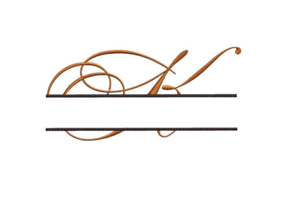 Reviewing Split Monogram Font Letter K for Gifts