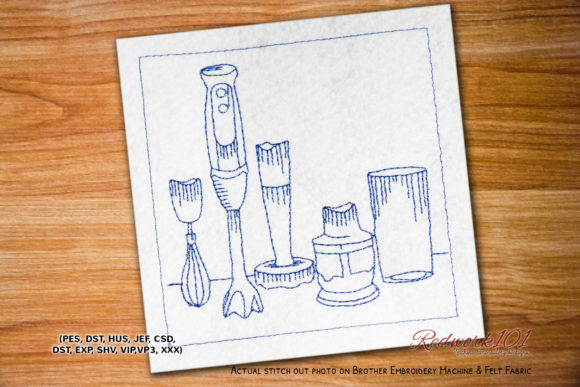 Reviewing the Hand Blender Embroidery Design